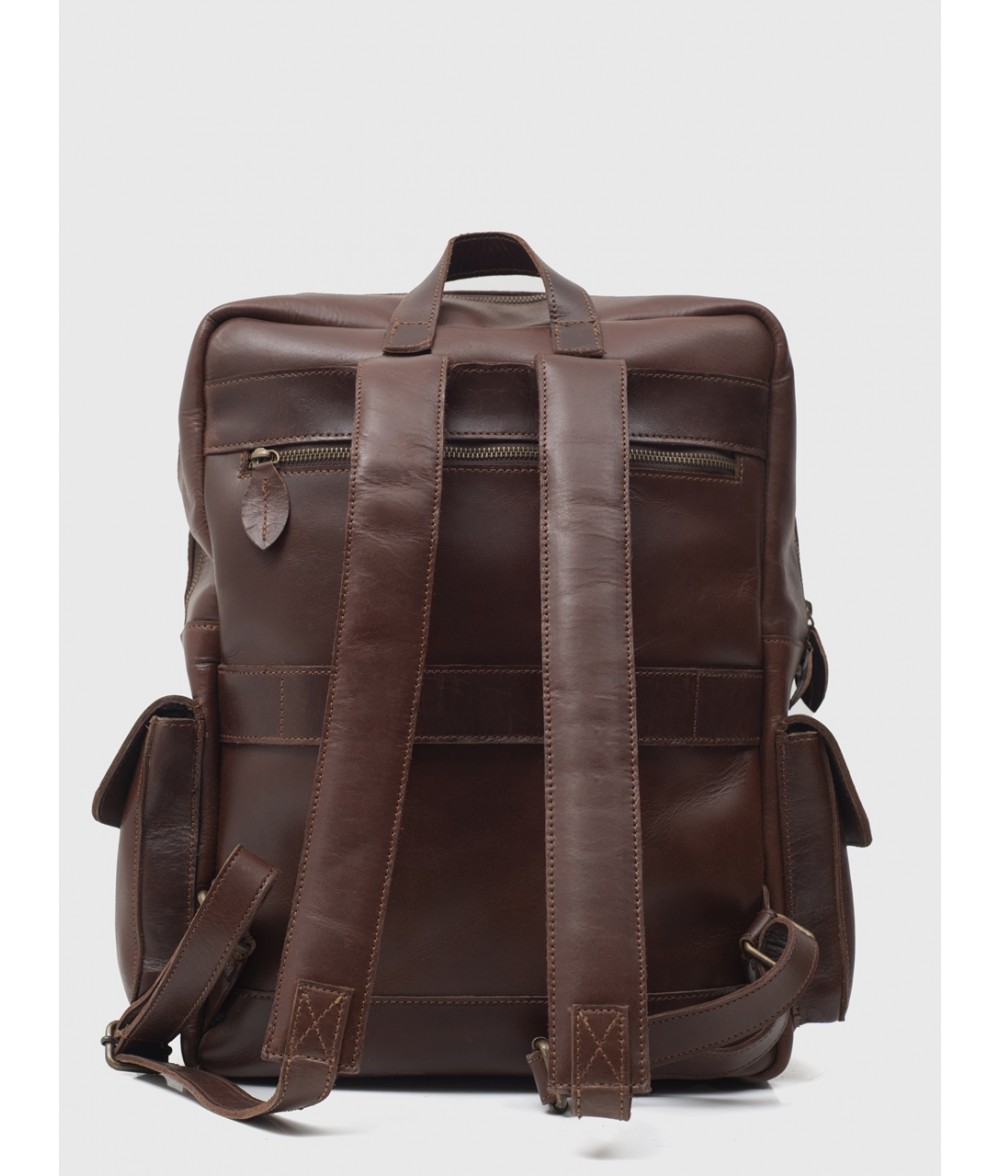 Dulles Crazy Horse Leather Laptop Backpack | Alaskan Leather Company